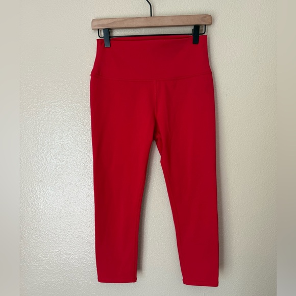 ALO Yoga Pants - ALO Red High-Waisted Leggings
